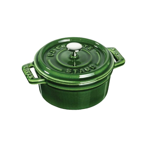 Nồi gang tròn màu xanh rêu Staub – ảnh 4