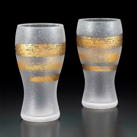 Bộ ly uống bia Aderia Gold Ichimonji – ảnh 2