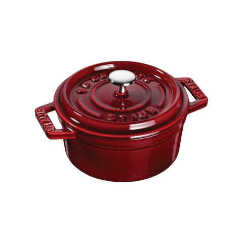 Nồi gang tròn màu đỏ lựu Staub – ảnh 8