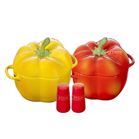 Staub - Combo tô Staub và bộ hũ rắc gia vị