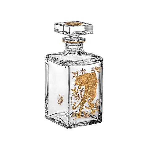 Vista Alegre - Bình Decanter whisky Golden hình cọp vàng