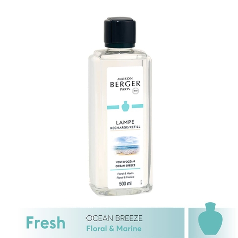 Tinh dầu đèn xông hương Ocean Breeze Maison Berger 500ml