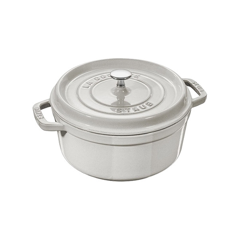 Nồi gang tròn màu nấm trắng Staub – ảnh 3