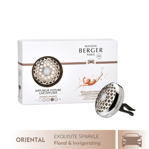 Bộ kẹp tinh dầu xe hơi Exquisite Sparkle Maison Berger 2 món
