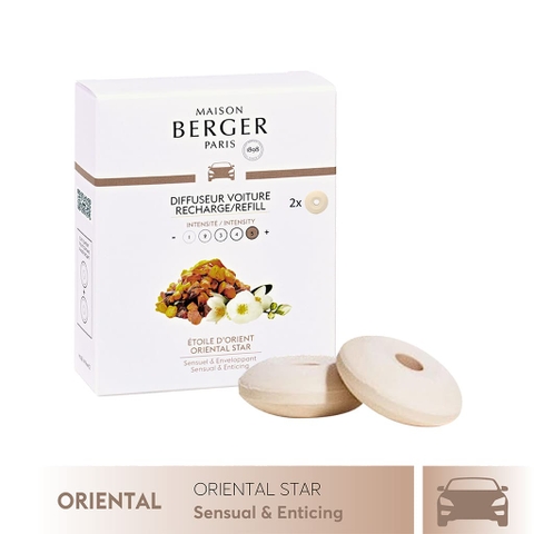 Bộ tinh dầu xe hơi hương Oriental Star Maison Berger 2 cái