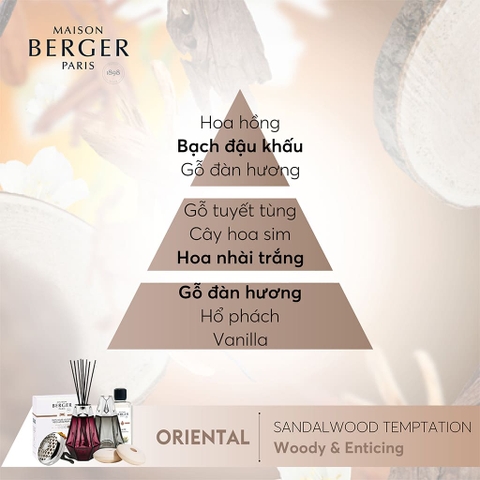 Tinh dầu khuếch tán hương Sandalwood Temptation Maison Berger – ảnh 2
