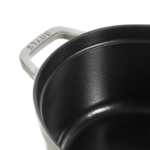 Nồi gang oval màu nấm trắng Staub – ảnh 4