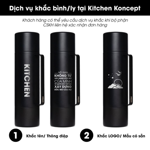 Bình giữ nhiệt Tomo màu Đen vũ trụ MiiR – ảnh 2
