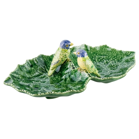 Đĩa lá đôi (sẻ xanh) Bordallo Pinheiro Bordallo Leaves – ảnh 3