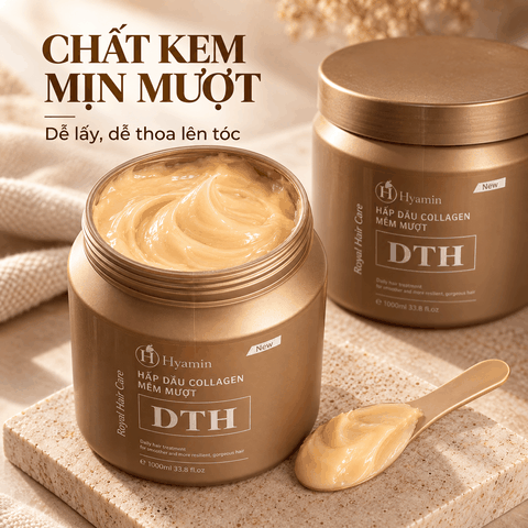 Hũ hấp xả tóc DTH Royal hỗ trợ phục hồi hư tổn 1000ml
