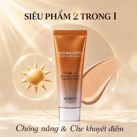 Kem chống nắng nền BEBECO SPF 50+ bảo vệ da nâng tông nhẹ nhàng 70ml chính hãng