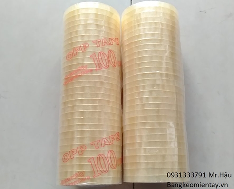 Băng keo OPP trong/ đục 1F5 - 1.5cm