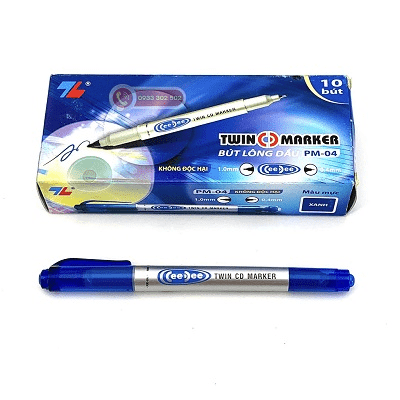 Bút Lông Dầu Thiên Long 2 Đầu PM04