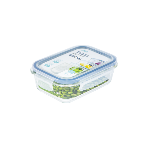 Hộp thuỷ tinh chữ nhật Nikko 640 ml (Song ngữ)