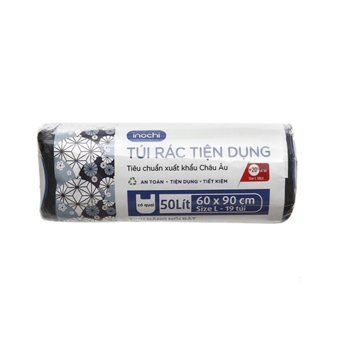 Túi rác tiện dụng Soji 50L x 19 túi (Size L)