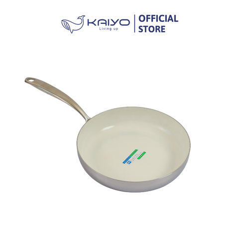 Chảo inox chống dính Ceramic Kaiyo, dáng cạn size 28cm