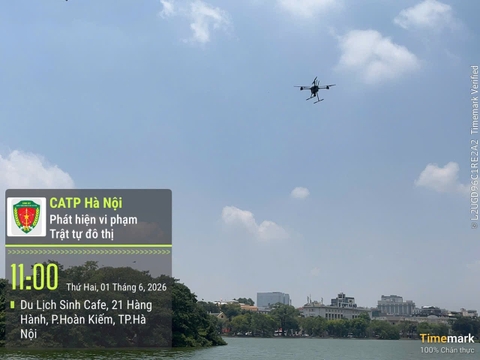 Hà Nội thí điểm sử dụng UAV giám sát trật tự đô thị
