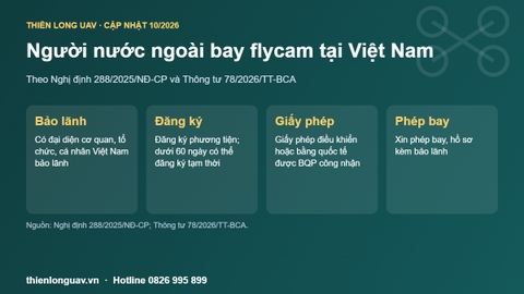 Người nước ngoài bay flycam tại Việt Nam cần những gì?