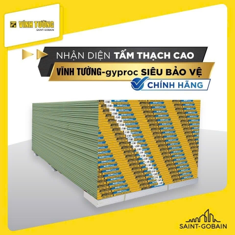 Tấm Thạch Cao Vĩnh Tường Gyproc Siêu Bảo Vệ