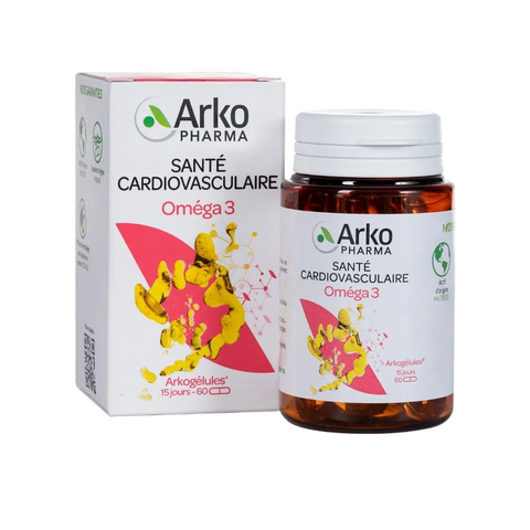 Omega 3 Từ Cá Hồi Na Uy tốt cho tim mạch, não bộ ARKOPHARMA H/60v
