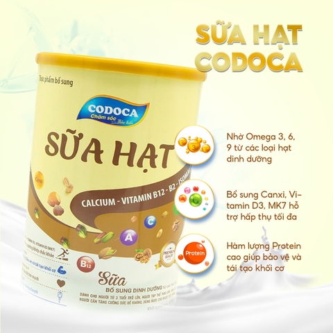 Codoca Sữa Hạt 450g- Dinh dưỡng từ các loại hạt CODOCA H/450g bổ sung dinh dưỡng&nbsp;