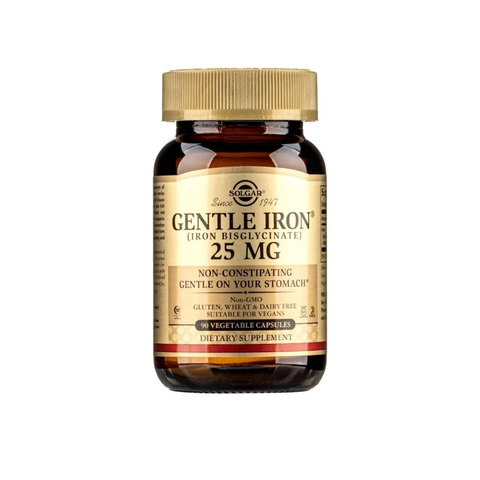 Gentle Iron® Vegetable Capsules Bổ sung sắt hữu cơ SOLGAR L/90V
