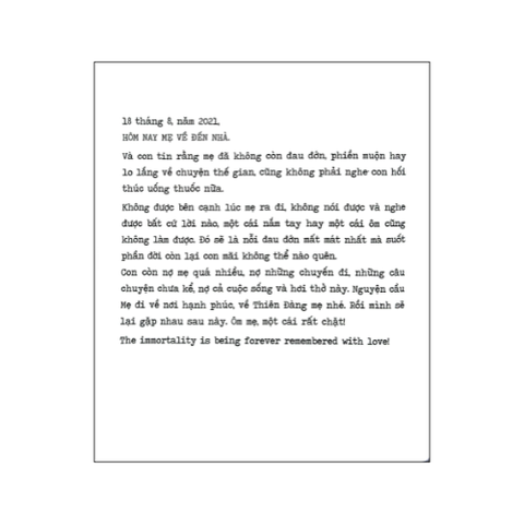 Sống thay phần mẹ (SDV)