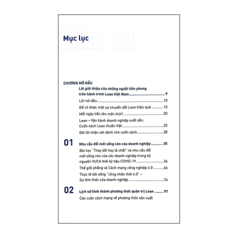 LEAN - Vận hành doanh nghiệp xuất sắc (SDV)