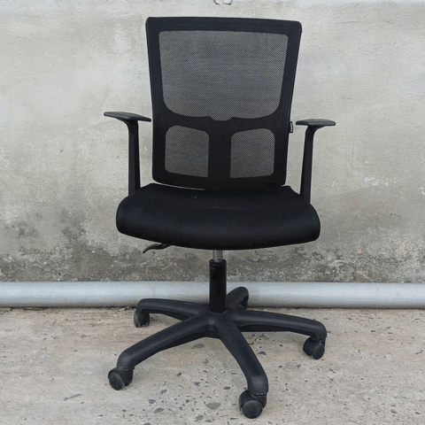 Ghế lưới xoay lưng trung 570x500x990mm GHE070
