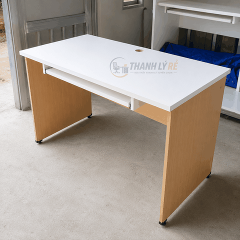 Bàn làm việc có khay bàn phím 1200x600x750mm BAN021