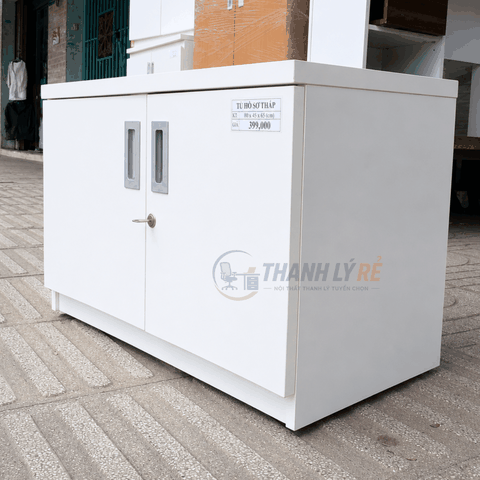 Tủ gỗ màu trắng đa năng 800x400x440mm TU074