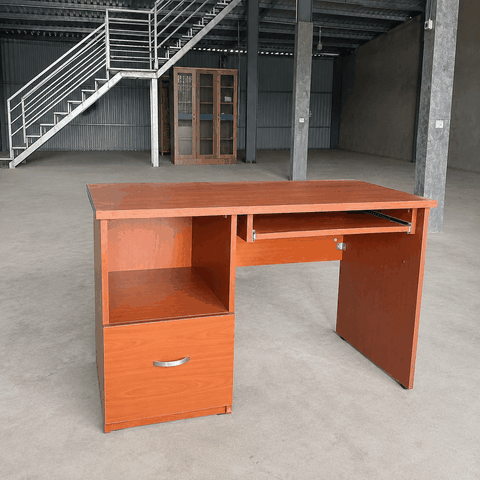 Bàn làm việc hộc tủ liền bàn màu nâu 1200x700x750mm BAN099