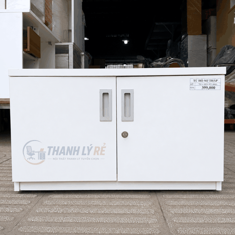 Tủ gỗ màu trắng đa năng 800x400x440mm TU074