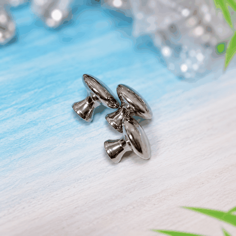 Núm Tay Nắm Tủ Tròn Hợp Kim Màu Inox Bóng TN1006