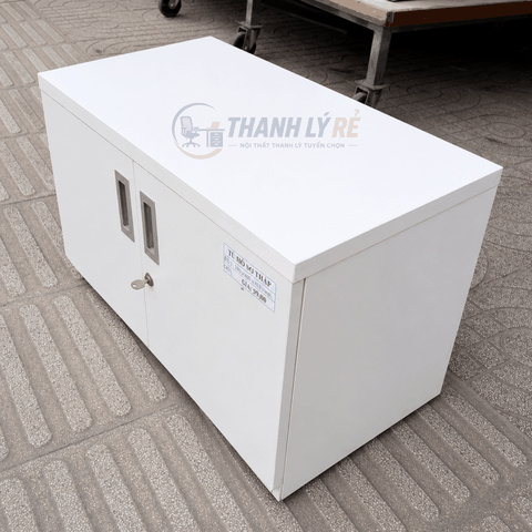 Tủ gỗ màu trắng đa năng 900x400x445mm TU075
