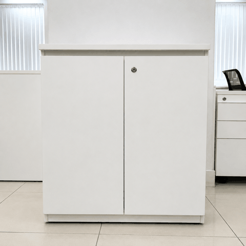 Tủ hồ sơ thấp 2 cánh màu trắng 800x400x850mm TU036