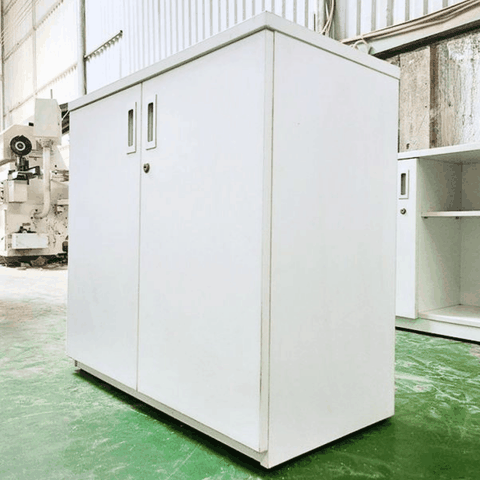 Tủ hồ sơ thấp 2 cánh màu trắng 800x400x820mm TU051