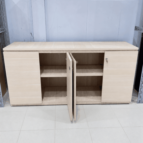 Tủ thấp màu vân gỗ sáng 1760x500x850mm TU015
