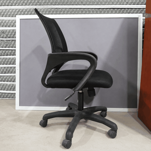 Ghế xoay làm việc lưng lưới đen 550x530x470~930mmm GHE045