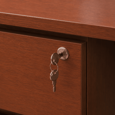 Bàn Làm Việc Hộc Tủ Liền 1200x700x750mm BAN026