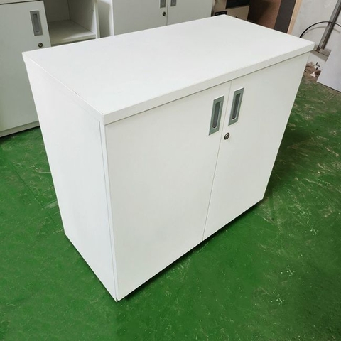 Tủ hồ sơ thấp 2 cánh màu trắng 800x400x750mm TU030