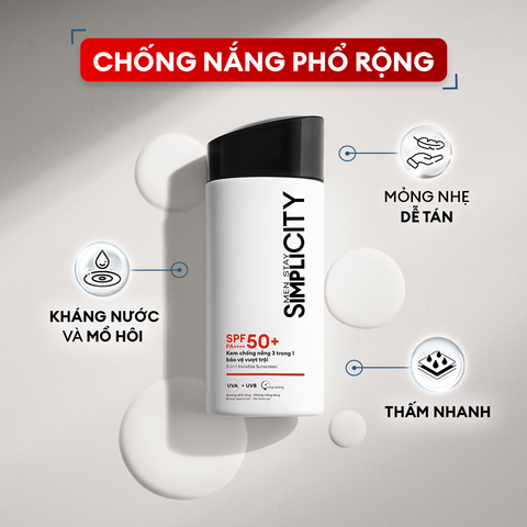Kem chống nắng 3 trong 1 bảo vệ vượt trội Invisible Sunscreen 80ml với SPF 50+ PA++++