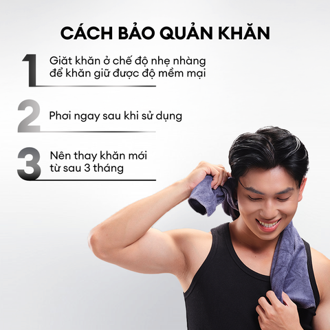 Khăn lau mặt, khăn tắm cao cấp Microfiber 35cm x 75cm