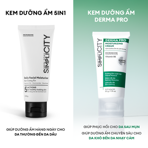 Kem dưỡng ẩm B5 & Bioactive Derma Pro giúp phục hồi da sau mụn, da khô, da nhạy cảm 50g