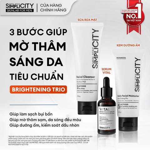 Combo mờ thâm sáng da tiêu chuẩn Brightening Trio