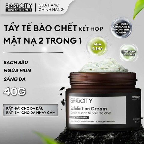 Tẩy tế bào chết kết hợp mặt nạ 2in1 Exfoliation Cream 40g