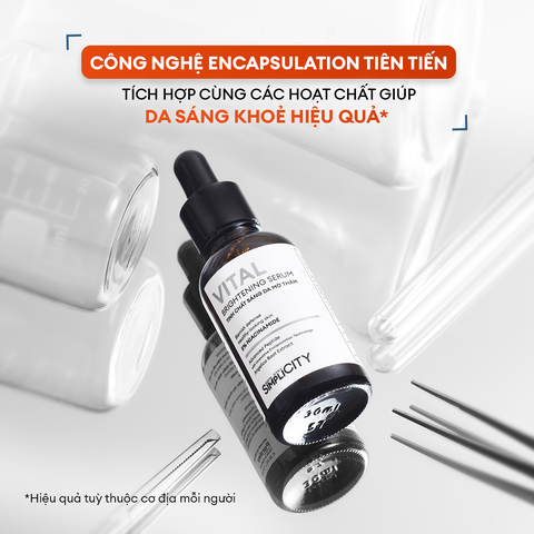 Combo Brightening Duo dưỡng trắng mờ thâm tiết kiệm: Sữa rửa mặt 100g & Serum Vital 30ml
