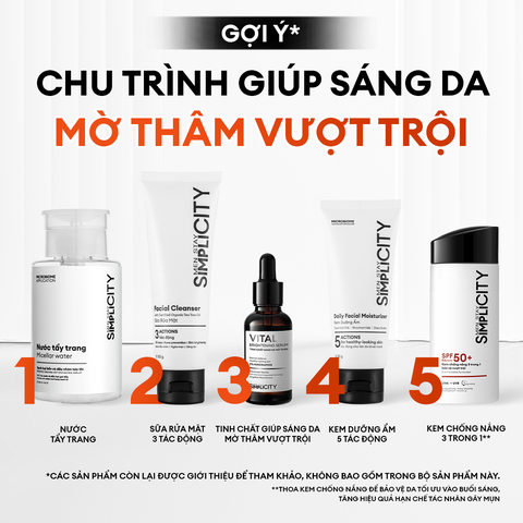 Serum Vital dưỡng trắng mờ thâm phức hợp Peptide + 5% Niacinamide 30ml