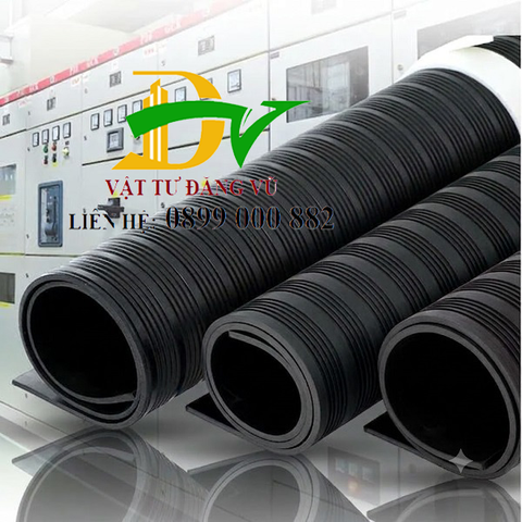Tấm cao su cách điện màu đen