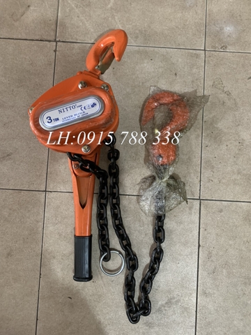 Pa lăng xích lắc tay 3 Tấn Nitto